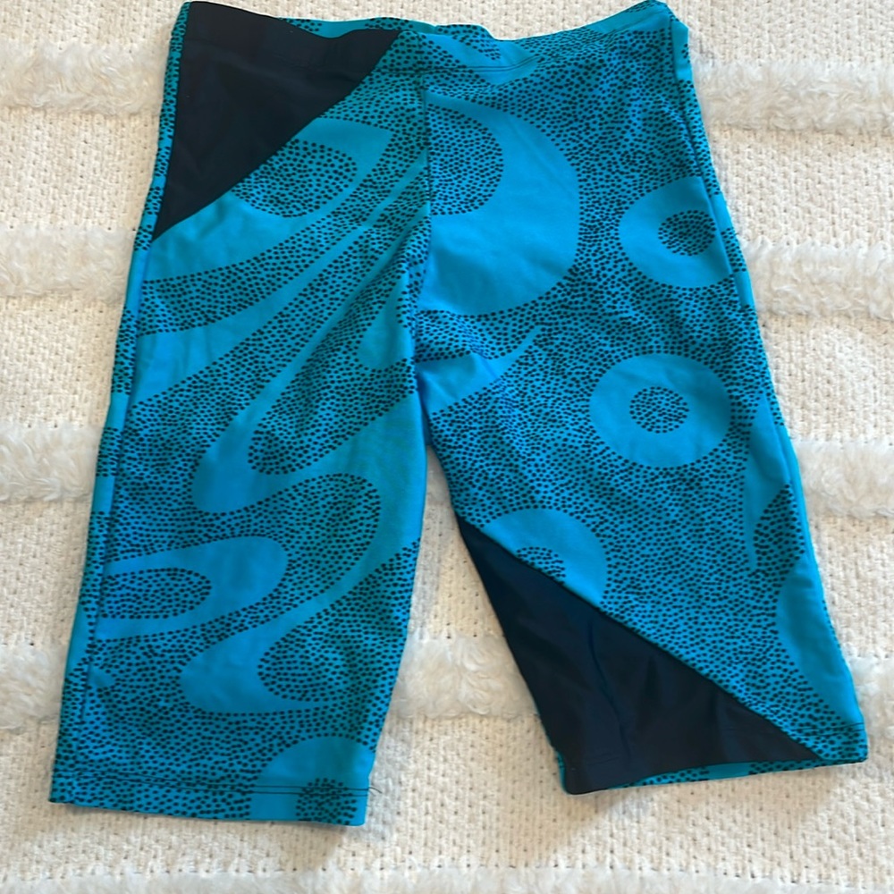 Vintage Softouch compression shorts biker workout aerobics dance gymnastics L
